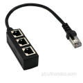 Lan Ethernet fabricou RJ45 masculino para feminino